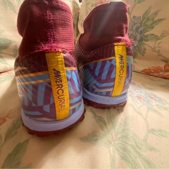 Nike Zoom Superfly 9 Mercurial KM Academy TF Turf Soccer Shoe Dark Beetroot/Gold - Picture 9 of 12